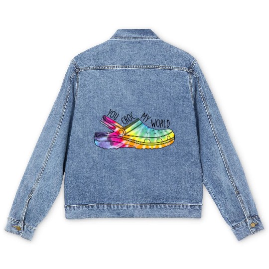 rainbow world summer Men's Denim Jackets