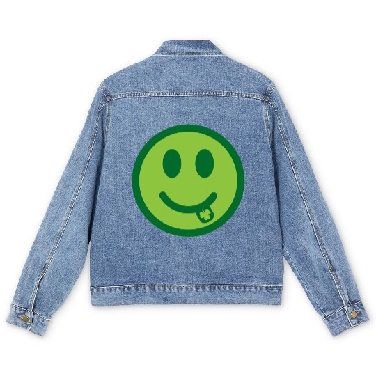 st patricks day - funny Men's Denim Jackets
