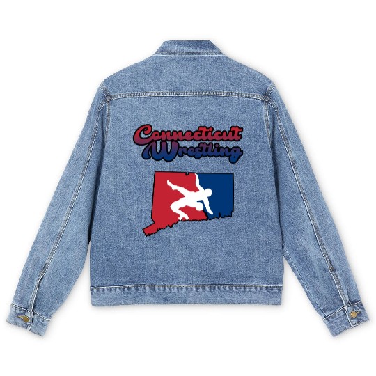 Connecticut Wrestling Men's Denim Jackets
