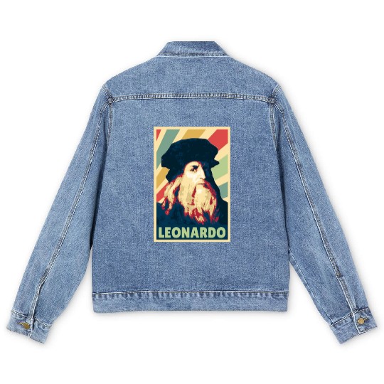 Leonardo Da Vinci Vintage Colors Men's Denim Jackets