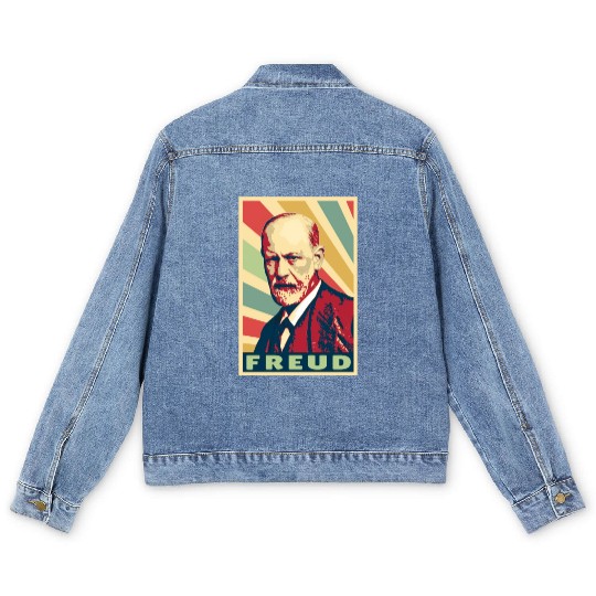 Sigmund Freud Vintage Colors Men's Denim Jackets