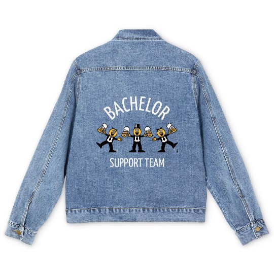 Bachelor Support Team (Caricature / Dance / W) Men's Denim Jackets