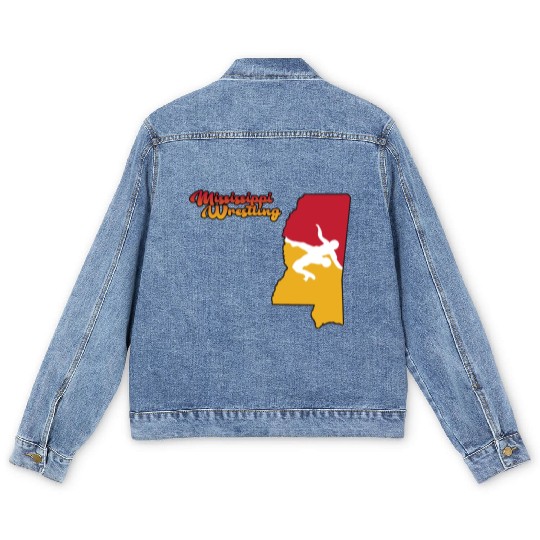 Mississippi Wrestling Men's Denim Jackets