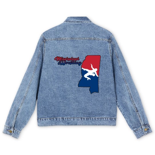 Mississippi Wrestling Men's Denim Jackets