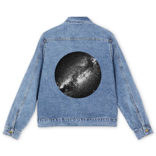 Milky Way Galaxy Men's Denim Jackets