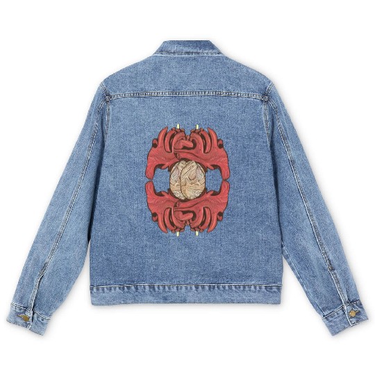 Heart after thinking about life Men's Denim Jackets