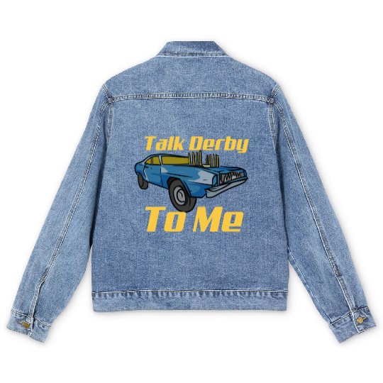 Demolition Derby Car Demo Derby Driver Men's Denim Jackets