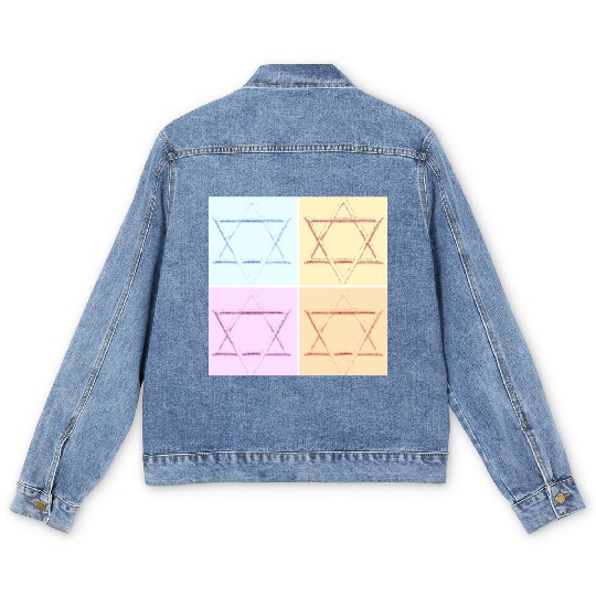 Star of David Design Men's Denim Jackets
