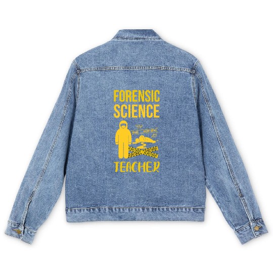 Forensic Science Teacher Men's Denim Jackets