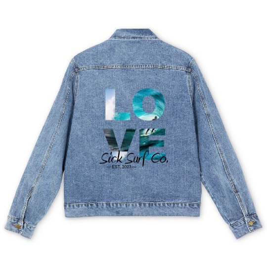 LOVE SURF Men's Denim Jackets