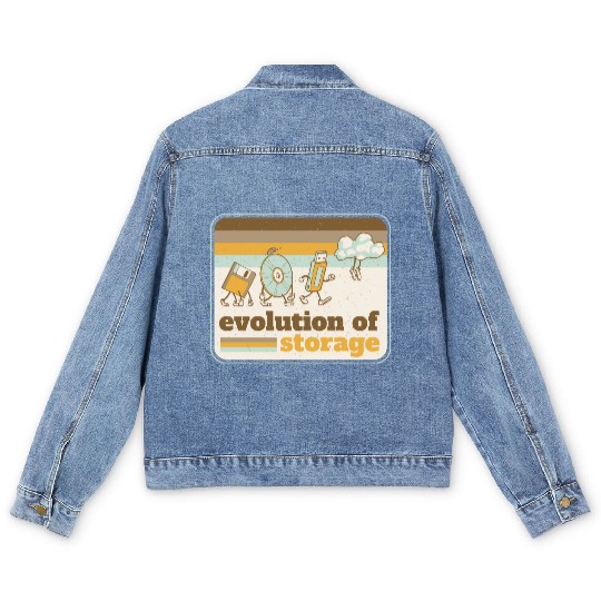 Computer storage evolution Men's Denim Jackets