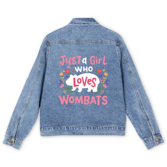 Wombat Australian Wombat Lover Men's Denim Jackets