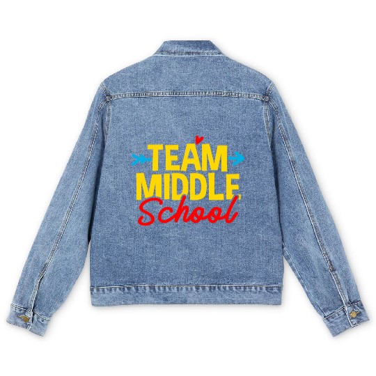 Middle School Teacher Student Men's Denim Jackets
