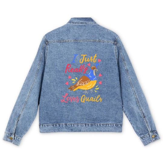 Quail Quail Lover Quail Owner Men's Denim Jackets