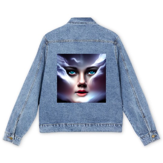 Face in the storm Men's Denim Jackets