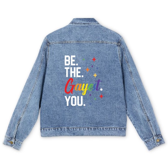 Gay Rights Rainbow Pride Month LGBTQ Gay Pride Men's Denim Jackets