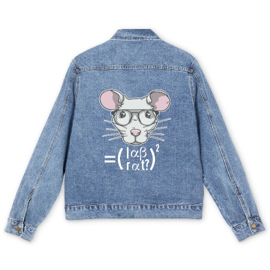 Lab Rat Science Chemistry Professor Laboratory Men's Denim Jackets
