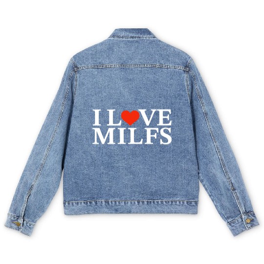 I Love Milfs Men's Denim Jackets