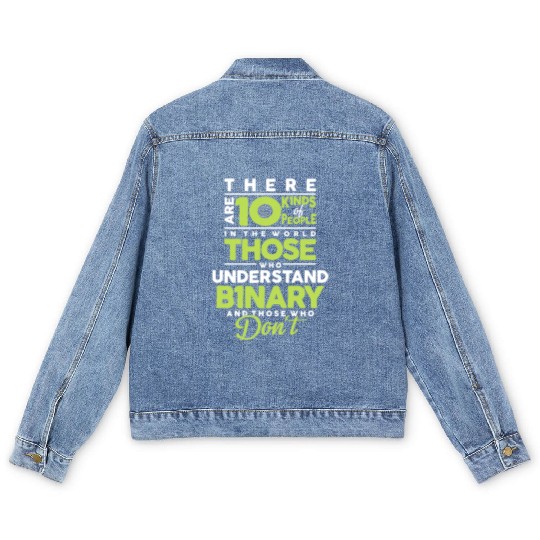 Computer Science Geeks Programmer Joke Web Men's Denim Jackets