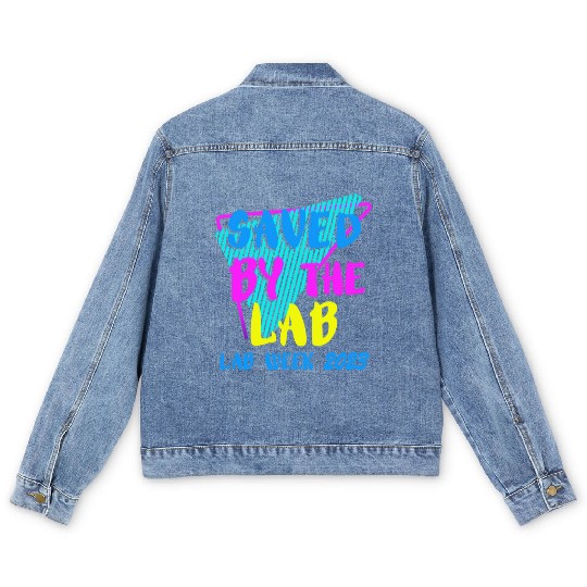 Saved By The Lab Retro Lab Week 2023 Medical Men's Denim Jackets