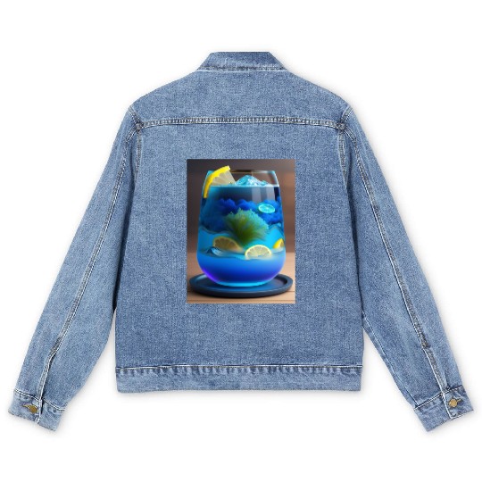 Electric Blue Lemonade Men's Denim Jackets