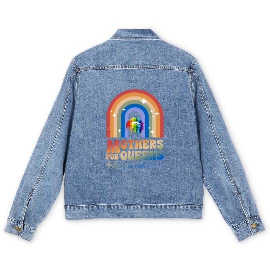 Mothers For Queens Support Drag Is Not A Crime Men's Denim Jackets
