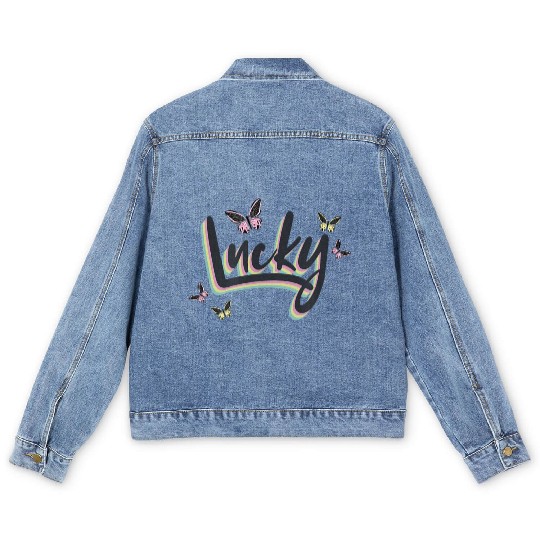 Lucky Butterflies Men's Denim Jackets
