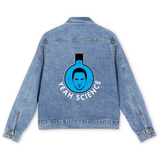 Breaking Bad Jessie Yeah Science Text Portrait Men's Denim Jackets