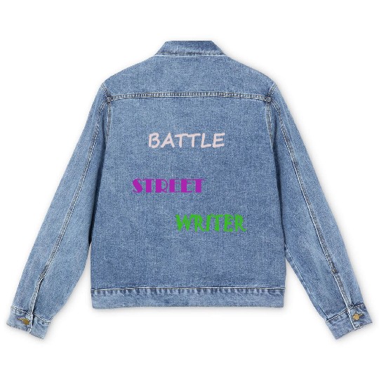 BATTLE STREET WRITER Men's Denim Jackets