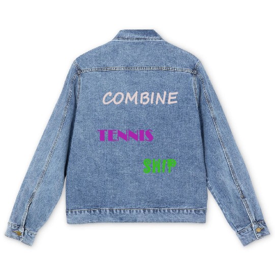 COMBINE TENNIS SHIP Men's Denim Jackets