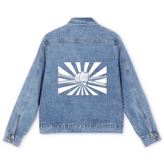 Drummer Drumsticks Drummer Men's Denim Jackets