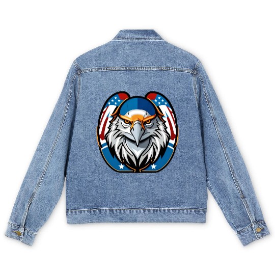 American Eagle Printed Men's Denim Jackets