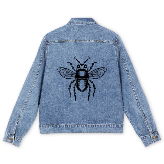 Bug Beetle Insect Men's Denim Jackets