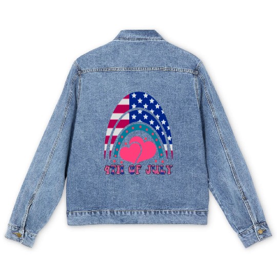 4th of July, Love America Men's Denim Jackets