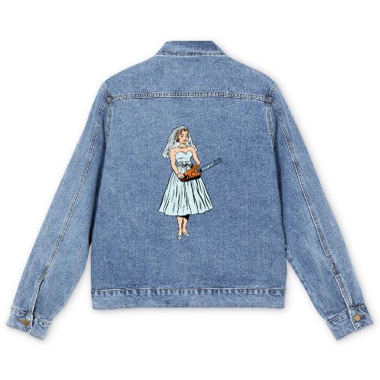 Chainsaw Bride Chainsaw Vintage Men's Denim Jackets