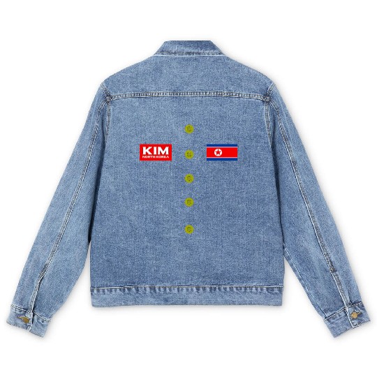 Kim Jong Un Halloween Men's Denim Jackets