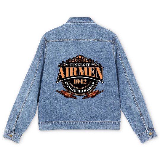 Tuskegee airmen Men's Denim Jackets