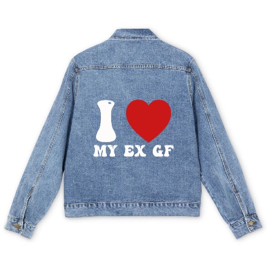 I Love My Ex Girlfriend Men's Denim Jackets