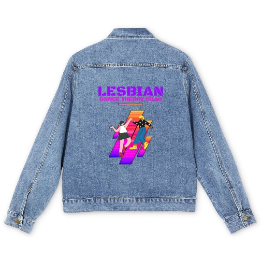 Lesbian Dance Theory Grad Pride Men's Denim Jackets