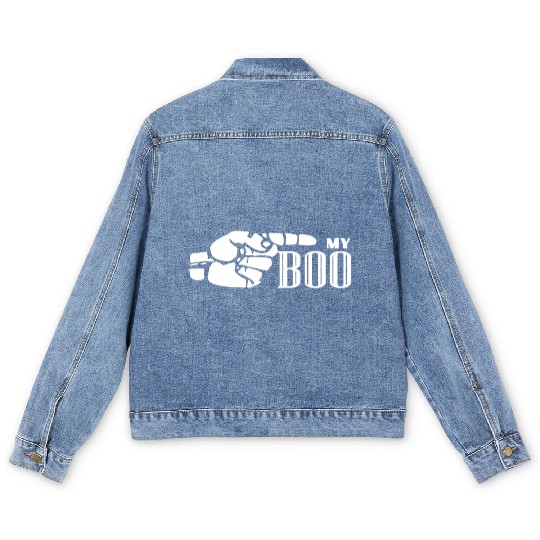 My Boo Gift for Couples His & Hers Valentine's Mat Men's Denim Jackets