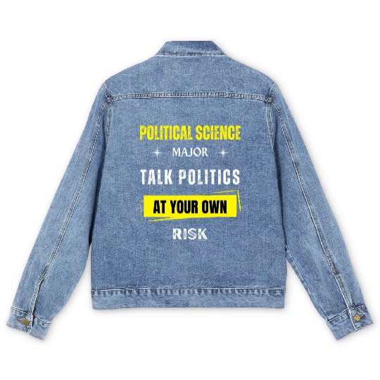 Political Science Major Men's Denim Jackets