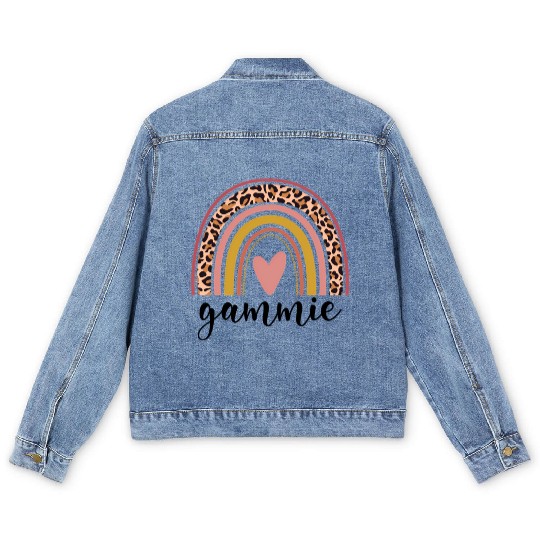Rainbow Gammie Mothers Day For Gammie Men's Denim Jackets