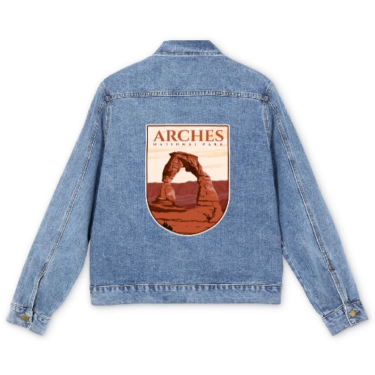 Arches national park Men's Denim Jackets