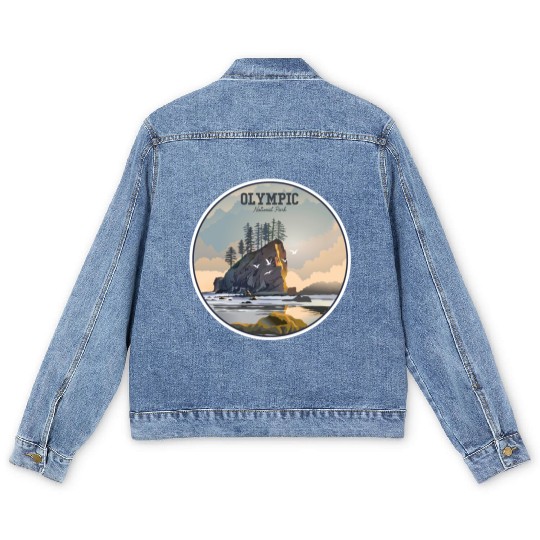 Olympic National Park Men's Denim Jackets