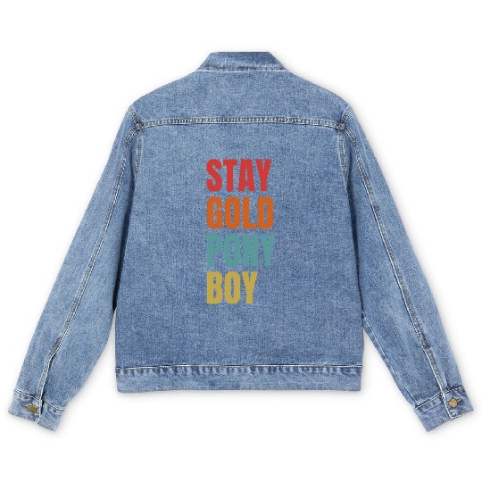 Stay Gold Pony Men's Denim Jackets
