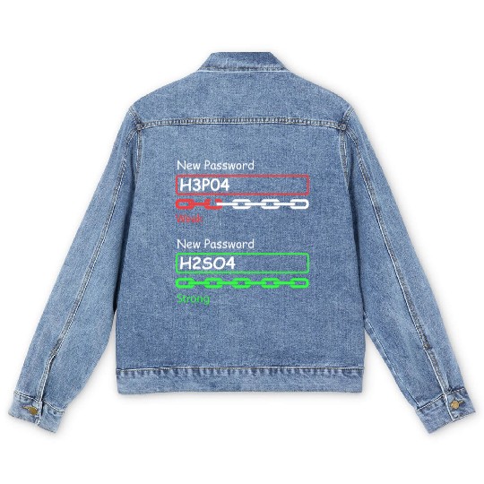 Chemist Science Teacher Student Chemistry Men's Denim Jackets