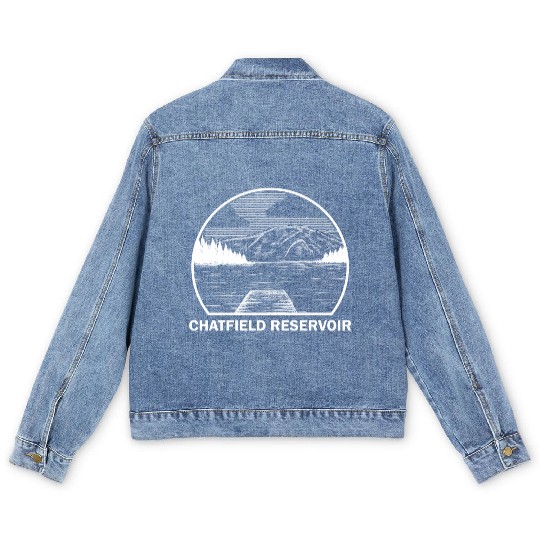 Chatfield Reservoir Colorado Fishing Summer Men's Denim Jackets