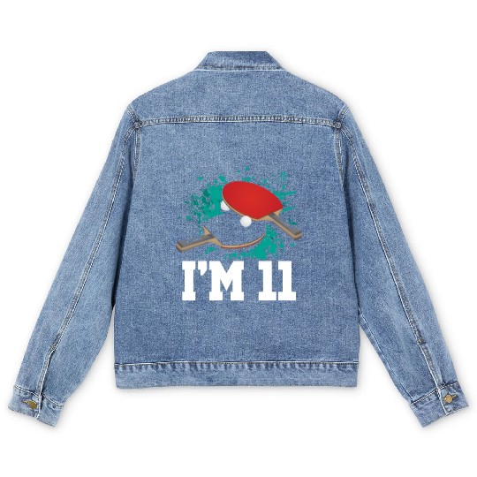 I'm 11 Table Tennis Player Sports Kid 11th Men's Denim Jackets