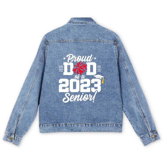 Senior Year - Cheerleading Dad - Class of 2023 - S Men's Denim Jackets