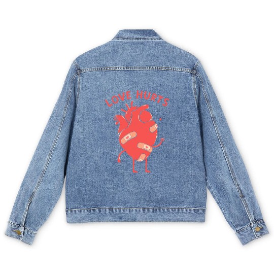 Love Hurts Men's Denim Jackets